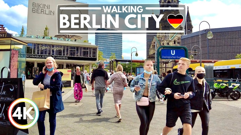 Berlin City Walk: Popular Shopping Street Kurfürstendamm 4 K Walking With