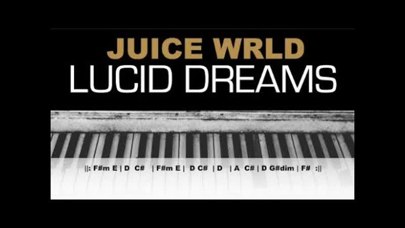 Juice WRLD Lucid Dreams Karaoke Instrumental Chords Acoustic Piano Cover Lyrics On