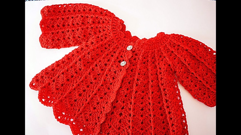 Coat set with white dress Majovel crochet, crochet,