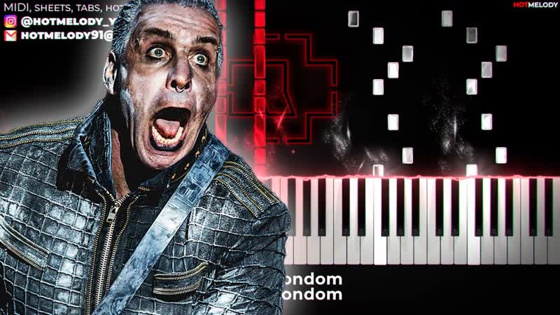 Rammstein OK Ohne Kondom piano instrumental cover,