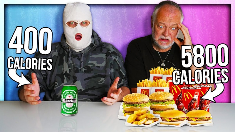 SWAPPING DIETS WITH MY DAD FOR 24