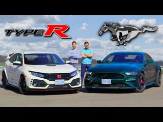 2019 Honda Civic Type R vs Ford Mustang Bullitt // Clash Of Cultures