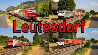 Bahnverkehr // Railtraffic in Leutesdorf! Rheinstrecke Umleitungen! 4K