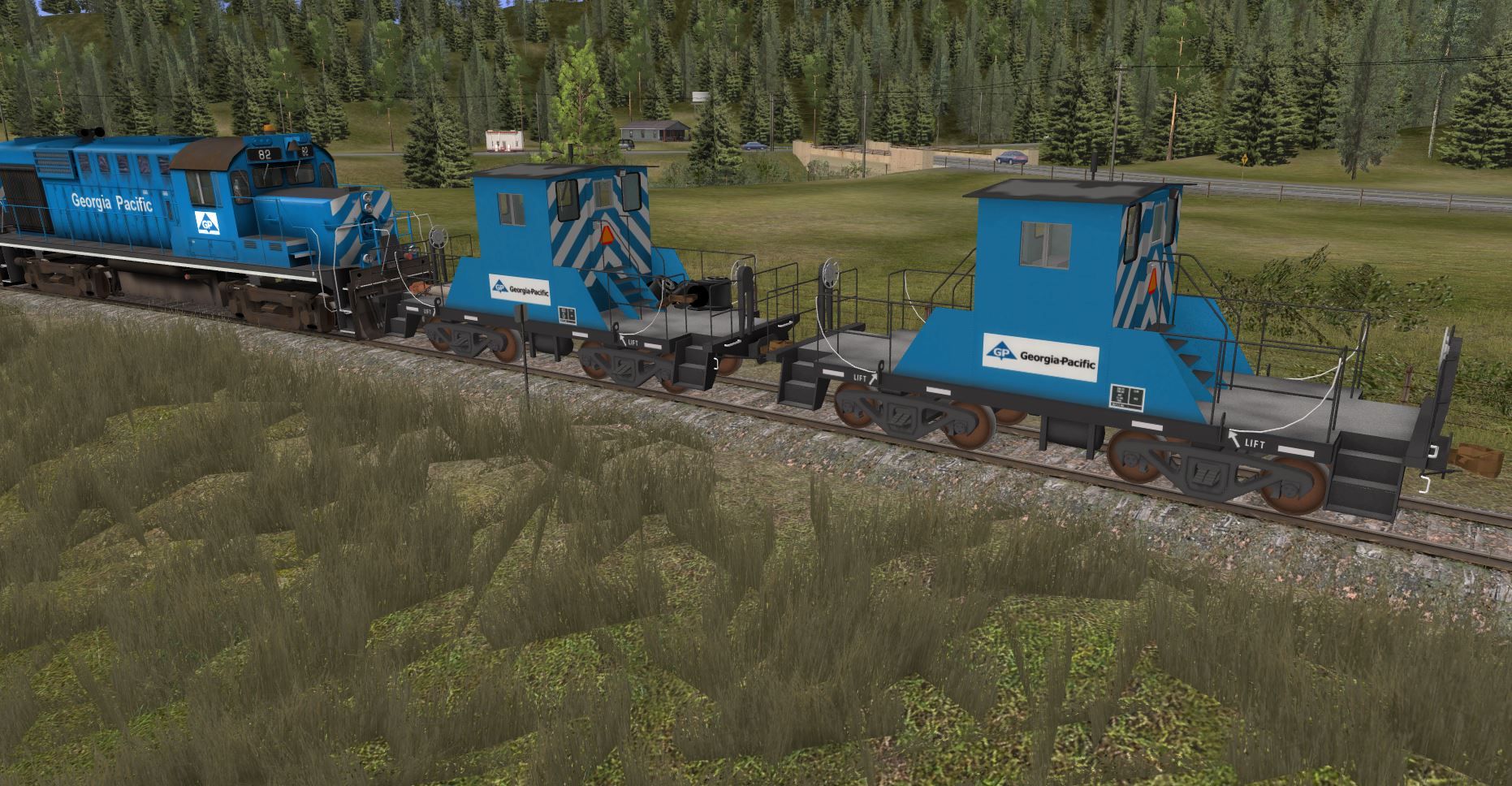 Logging Caboose Georgia Pacific