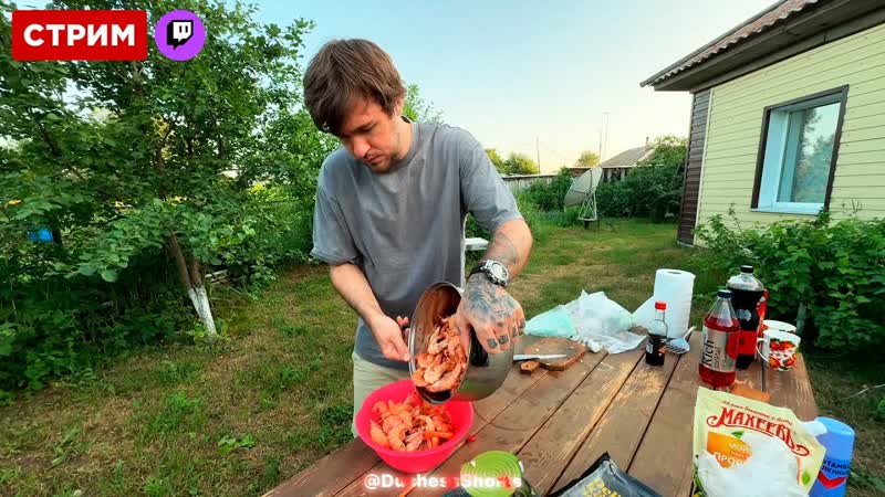 Деревенский стрим Готовим еду и ловим