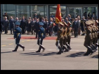 Arrival Ceremony for President Reagan at Vnukovo airport in Moscow on May 29, 1988