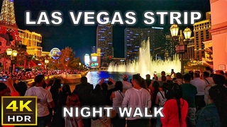 [4K HDR] Las Vegas Strip Night Walking Tour | 2023 | Las Vegas, Nevada 🇺🇸
