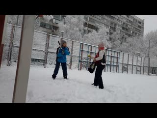 Матрица в лапте #лапта #зима #snow