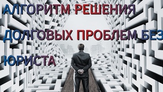 Без юриста ||  алгоритм решения долговых  проблем