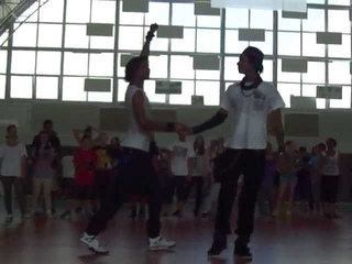 Laurent and Larry ,Laurent dancing with your crew