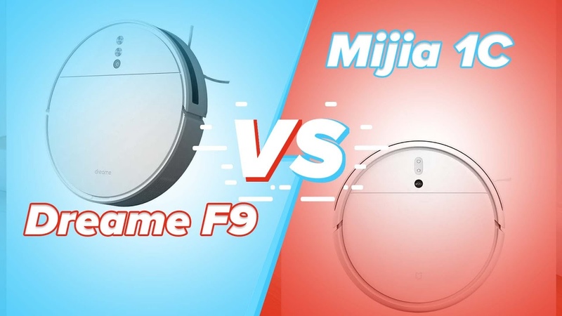 Битва роботов пылесосов Xiaomi Vacuum Cleaner Mop ( Mijia 1 C) vs Dreame F9 , Какая