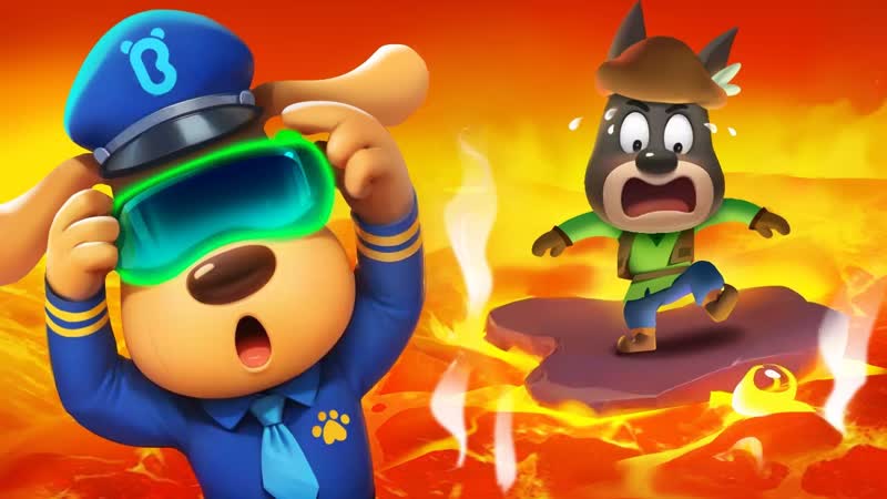 Sheriff and Virtual Game, Safety Tips for Kids, Kids Cartoon, Sheriff Labrador, Baby