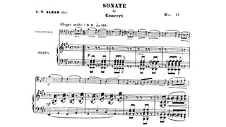 Charles-Valentin Alkan - Sonate de Concert in E Major for Cello and Piano, Op. 47