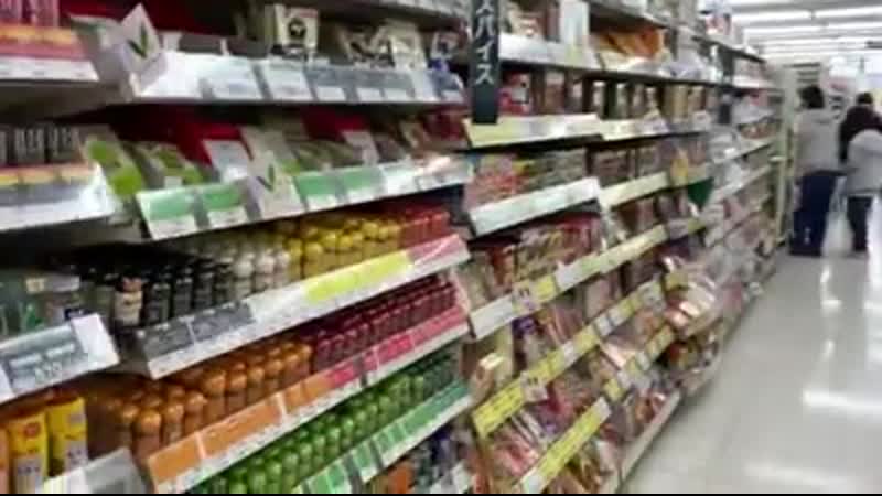 Видео о ситуации с продуктами в
