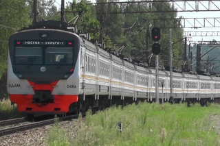 Электропоезд ЭД4М-0486 ЦППК станция Муратовка