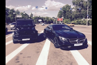 Mercedes G63 AMG Brabus vs S63 AMG Coupe