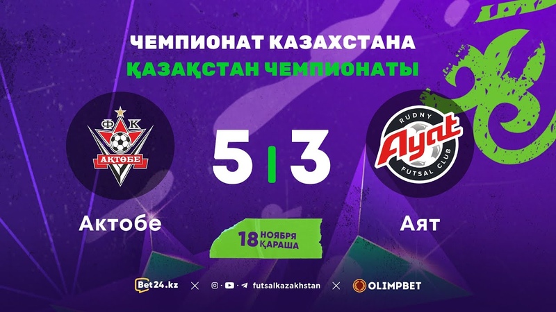 Актобе 5:3 Аят , ЧЕМПИОНАТ КАЗАХСТАНА 2023,