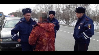 Пьяный водитель чуть не попал под колёса КамАЗа