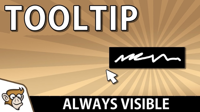 How to make a Tooltip: Always Visible ( Unity Tutorial for