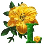 желтый цветок алфавит, image #12