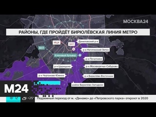 Проект Бирюлевской линии метро разработают в столице - Москва 24
