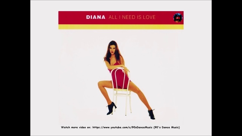Diana All I Need Is Love ( Motiv 8 Club Mix) (90s Dance