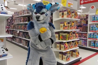 Fursuiting at a mall!