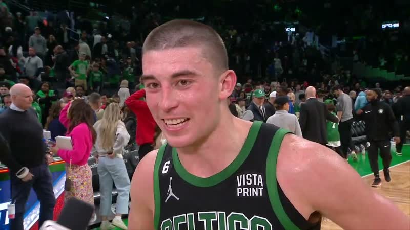 Payton Pritchards reaction his FIRST career triple double, NBA on