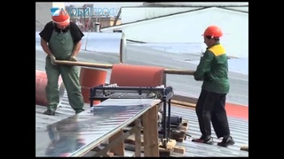 Устройство кровли на дебаркадере Киевского вокзала