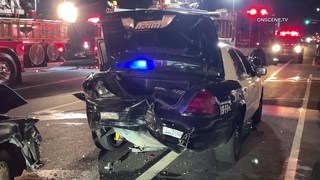 LAPD Crown Vic Rear-Ended By DUI Driver | Sun Valley