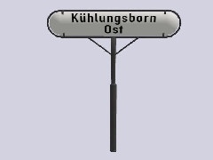 Molli_Bahnsteigschild_Kuehlungsborn_Ost